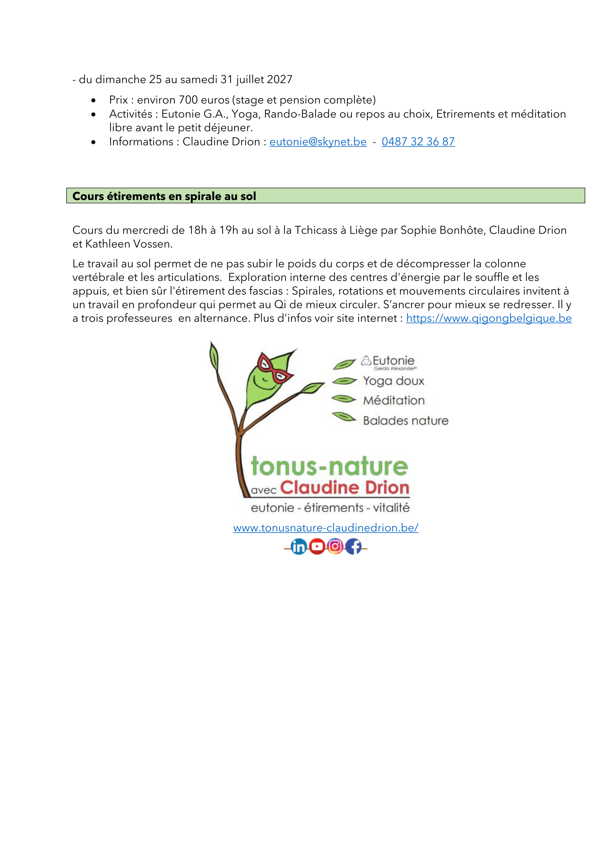 Programme EUTONIE Claudine Drion  03